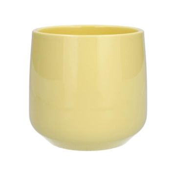 Ceramic flower pot ZIOKA, mat yellow, 10"/26cm, Ø11"/29cm Ceramic flower pot ZIOKA, mat yellow, 10"/26cm, Ø11"/29cm