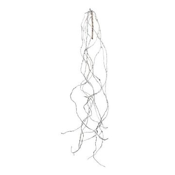 Artificial branch Larch ZALMET, hanging, frosted, white, 4ft/135cm Artificial branch Larch ZALMET, hanging, frosted, white, 4ft/135cm