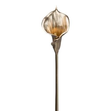 Artificial Calla Lily JALRIM, metallic gold, 70cm, 10x16cm