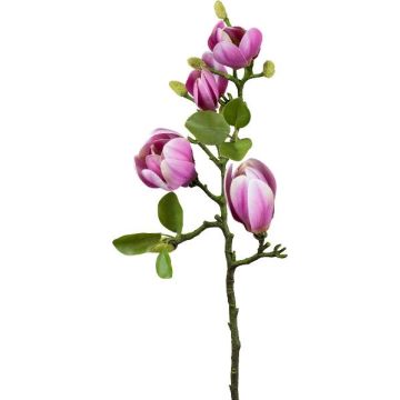 Artificial flower branch Magnolia NERLENA, cerise, 26"/65cm