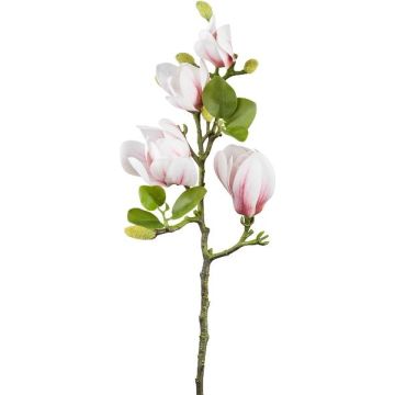 Artificial flower branch Magnolia NERLENA, pink-white, 26"/65cm