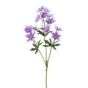 Artificial flower branch Scabiosa FROSA, purple, 26"/65cm