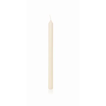 NADEGE altar candle made from 100% ceresin, ivory, 30cm, Ø3cm, 21h – Made in Germany