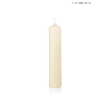 NADEGE altar candle made from 100% ceresin, ivory, 30cm, Ø7cm, 90h – Made in Germany