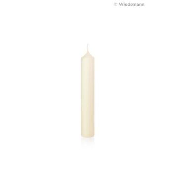 Altar candle MERRITT made from 10% beeswax, ivory, 16"/40cm, Ø2.4"/6cm, 84h - Made in Germany