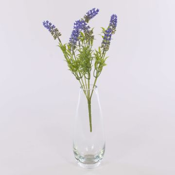 Plastic lavender ALEENA on spike, purple, 14"/35cm