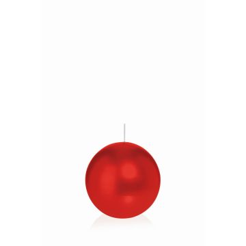 Ball wax candle MAEVA, red, Ø2.4"/6cm, 10h - Made in Germany Ball wax candle MAEVA, red, Ø2.4"/6cm, 10h - Made in Germany