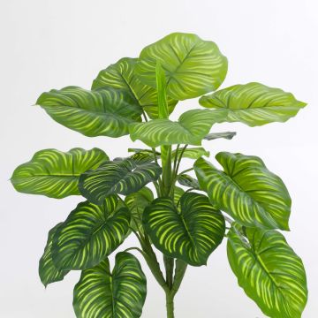 Artificial Calathea ULANI, on spike, green, 18"/45cm