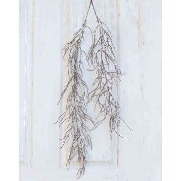 Decorative willow branch FUNA, glitter, snow-covered, brown, 3ft/100cm Decorative willow branch FUNA, glitter, snow-covered, brown, 3ft/100cm