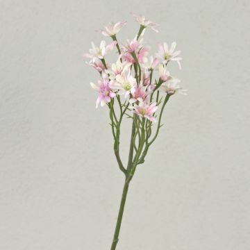 Artificial sea aster NAMINA, white-light pink, 18"/45cm