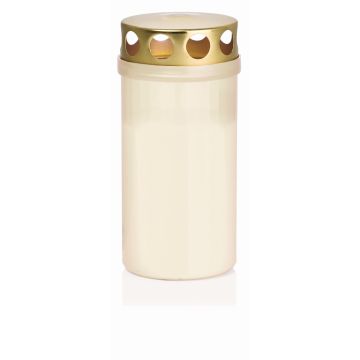Grave candle CARMELIA with lid, white, 4.7"/12cm, Ø2.4"/6,1cm, 50h Grave candle CARMELIA with lid, white, 4.7"/12cm, Ø2.4"/6,1cm, 50h