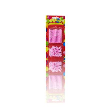 Birthday lights LULUNA with 20 candles and 20 holders, pink, 6,5cm, Ø0,5cm Birthday lights LULUNA with 20 candles and 20 holders, pink, 6,5cm, Ø0,5cm