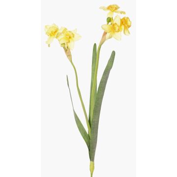Artificial daffodil NEELA, yellow, 20"/50cm, Ø2.4"/6cm