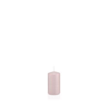 Pillar candle MAEVA, light pink, 3.9"/10cm, Ø2.4"/6cm, 33h - Made in Germany