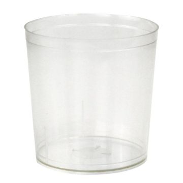 CLEMENTIA drip-proof cup for Easter candles, PVC ‘ ’, clear, 6.4cm, Ø6.3cm