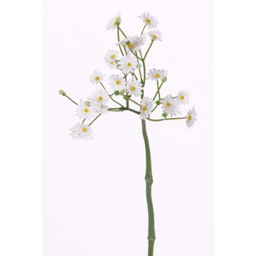 Artificial daisy BELINA, white, 12"/30cm, Ø0.4"-0.6"/1-1.5cm