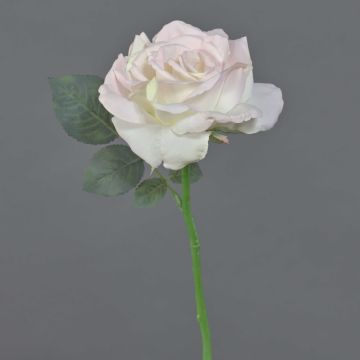 Fake rose QUINZY, soft pink, 12"/30cm, Ø4.7"/12cm