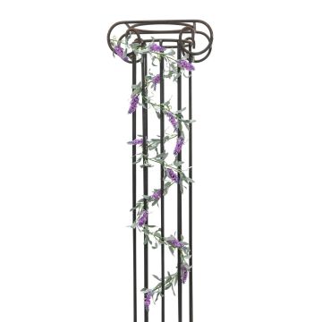 Plastic lavender garland SPENCER, light violet, 6ft/180cm, Ø0.8"2cm