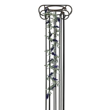 Plastic lavender garland SPENCER, dark violet, 6ft/180cm, Ø0.8"2cm