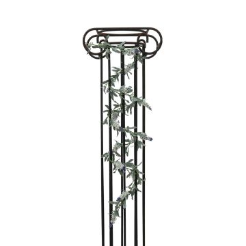 Plastic lavender garland SPENCER, white, 6ft/180cm, Ø0.8"2cm