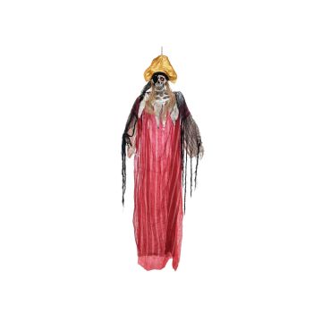 Halloween decoration: Pirate skeleton Captain LUIS, talking, LED, 170cm