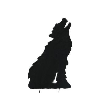 Halloween decoration: SPOOKY WOLF silhouette, black, 63cm