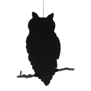 Halloween decoration silhouette owl SPOOKY OWL, black, 62cm