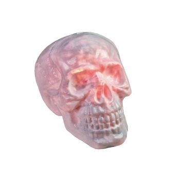 Halloween decoration: MORTY skull with sound function, LED, 30x23cm