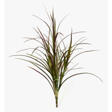 Artificial reed grass HANNI, on spike, green-red, 31"/80cm