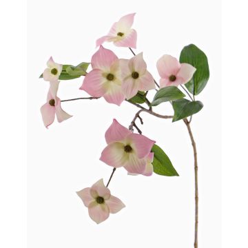 Artificial Dogwood spray KOHANA, with blooms, pink, 28"/70cm