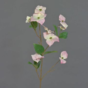 Artificial Dogwood spray KOHANA, with blooms, pink, 28"/70cm