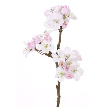 Decorative Apple blossom spray OCHUKO, white-pink, 14"/35cm, Ø0.6"-1.6"/1.5-4cm Decorative Apple blossom spray OCHUKO, white-pink, 14"/35cm, Ø0.6"-1.6"/1.5-4cm