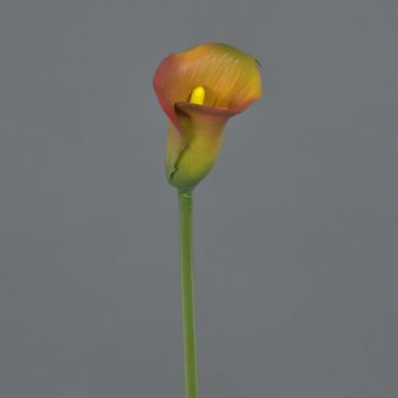 Artificial calla CHIDORA, orange-yellow, 22"/55cm, 2"x2.4"/5x6cm Artificial calla CHIDORA, orange-yellow, 22"/55cm, 2"x2.4"/5x6cm