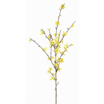Artificial Forsythia spray IHRANI, with blooms, yellow, 35"/90cm, Ø0.6"-1.6"/1.5-4cm Artificial Forsythia spray IHRANI, with blooms, yellow, 35"/90cm, Ø0.6"-1.6"/1.5-4cm