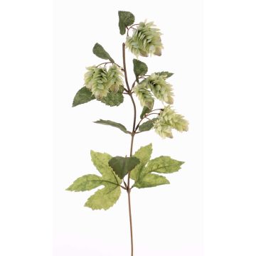 Fake Hops spray AXEL, with flowers, green, 26"/65cm