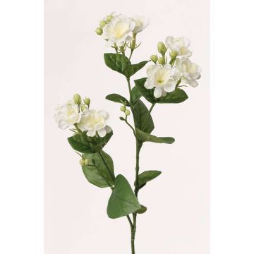 Artificial jasmine spray SINJA, white-green, 24"/60cm, Ø1.6"/4cm