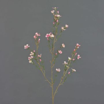 Fake waxflower spray NIANG, pink-fuchsia, 31"/80cm, Ø0.8"-1.2"/2-3cm