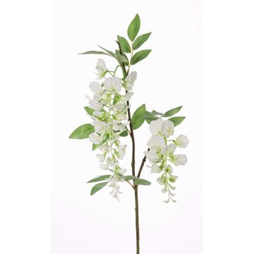 Artificial Wisteria spray NEZUMI, with flowers, white, 3ft/105cm Artificial Wisteria spray NEZUMI, with flowers, white, 3ft/105cm