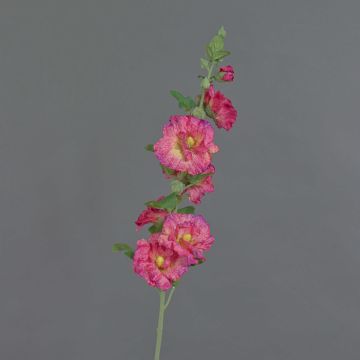 Fake hollyhock ILJANA, pink, 33"/85cm, Ø1.2"-3.1"/3-8cm