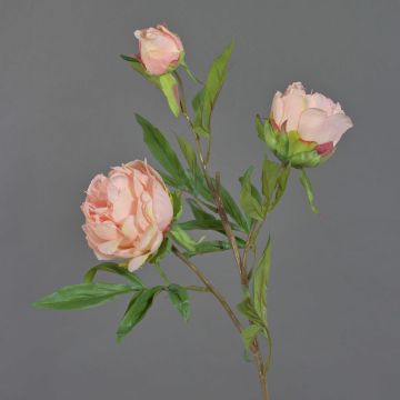 Artificial peony MANJA, light pink, 28"/70cm, Ø3.1"-4"/8-10cm Artificial peony MANJA, light pink, 28"/70cm, Ø3.1"-4"/8-10cm