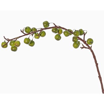 Fake Apple tree spray BORIAN, with fruits, green, 37"/95cm