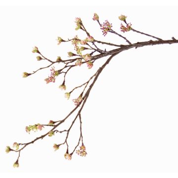 Silk Maple branch STEFFEN, with flowers, pink, 4ft/110cm Silk Maple branch STEFFEN, with flowers, pink, 4ft/110cm