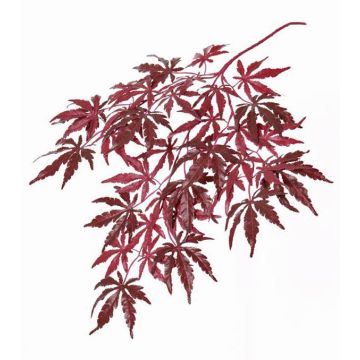 Fake Japanese maple spray DIRK, flame-resistant, red, 28"/70cm Fake Japanese maple spray DIRK, flame-resistant, red, 28"/70cm