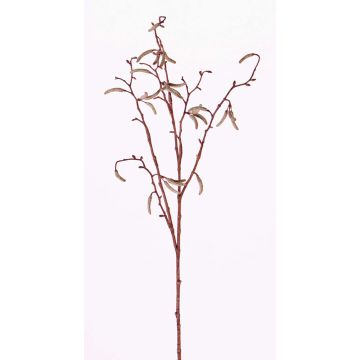 Fake Birch spray NANTE, with flowers, brown, 26"/65cm, Ø0.2"/0.5cm Fake Birch spray NANTE, with flowers, brown, 26"/65cm, Ø0.2"/0.5cm