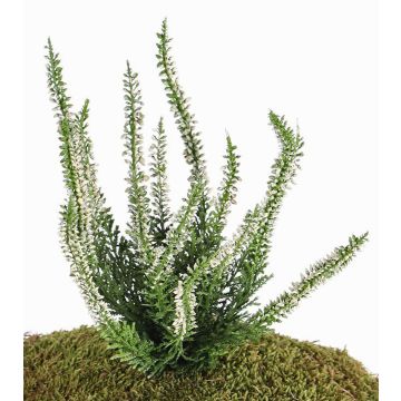 Artificial erica IMKE on spike, cream, 10"/25cm, Ø0.4"/1cm