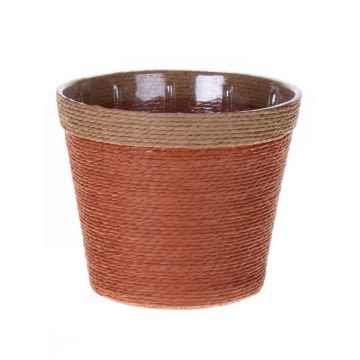 Plant basket NERIONKO, terracotta-beige, 6"/16cm, Ø7"/19cm Plant basket NERIONKO, terracotta-beige, 6"/16cm, Ø7"/19cm