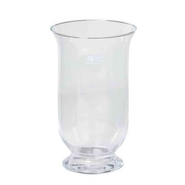 Candle holder made of glass LEA OCEAN, clear, 12"/30cm, Ø7"/18cm