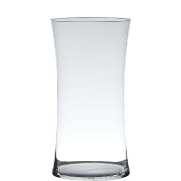 Flower vase DENNY made of glass, clear, 12"/30cm, Ø6"/15cm
