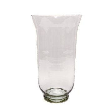 Candle holder made of glass LEA EARTH, clear, 15"/38cm, Ø8"/21,5cm