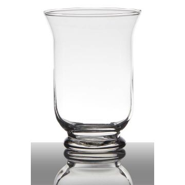 Candle holder ANASTASIYA, glass, clear, 8"/20cm, Ø5.5"/14cm